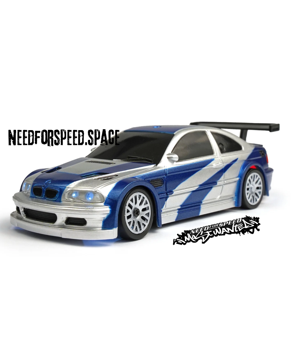 BMW M3 E46 GTR remote control drift car front view with LED headlights